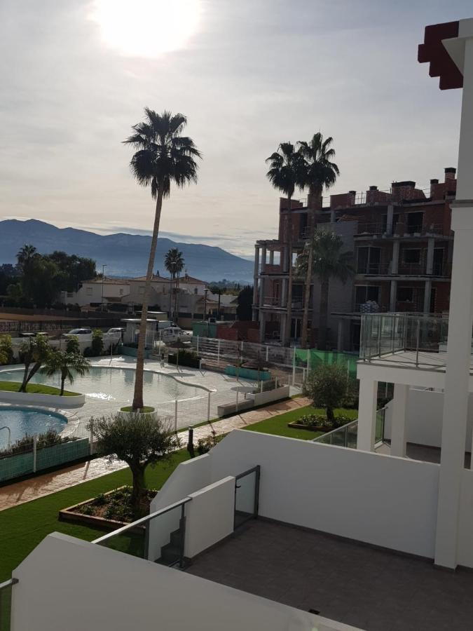 Sunny Denia Beachside Apartment with Pool Exterior photo